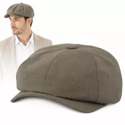 Czapka Męska Gazeciarz Beżowa Brązowa Letnia Kaszkiet Peaky Blinders K313F