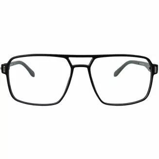 Czarne Męskie okulary korekcyjne  CL90288A z nakładką clip-on polaryzacja - 5