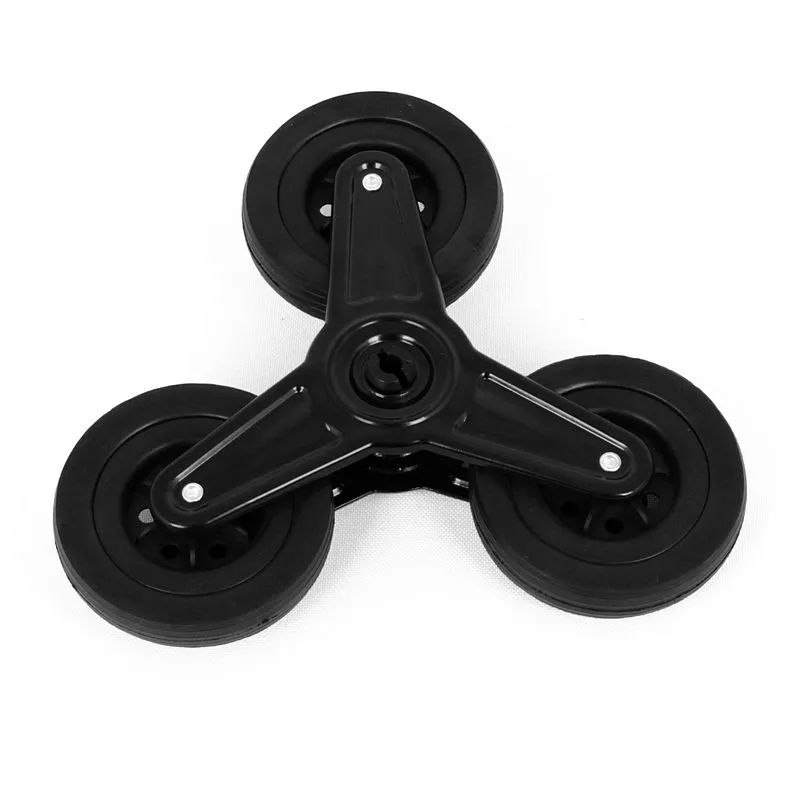 Shopping Cart Tri-Wheel Black Wheels