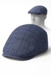 Kaszkiet męski ciemno niebieski K269F – Elegancja dla każdego pokolenia