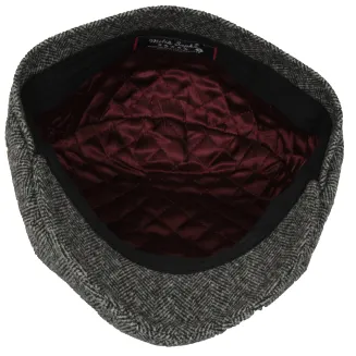 Kaszkiet Męski Polar Fashion K278A Ocieplany Grafit Jodełka Peaky Blinders - 6