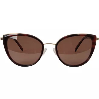 Okulary przeciwsłoneczne damskie Solano SS10537B polaryzacja kocie oczy brązowe - 2