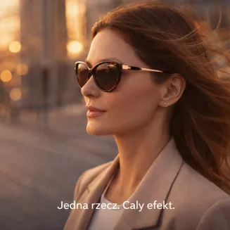 Okulary przeciwsłoneczne damskie Solano SS10537B polaryzacja kocie oczy brązowe - 7