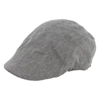 Szary Kaszkiet Męski Gładki K165C  Letnia Czapka z Daszkiem Polar Fashion 58 cm - 2