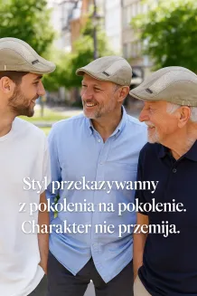 Beżowy Męski Kaszkiet Bawełniany z Siateczką i Regulacją  K221B - 5