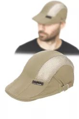 K221B Beige Cap Men'S Flat Cap Cotton