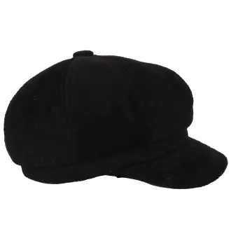 Elegancki Kaszkiet Damski Czarny K289B Polar Fashion Jesień Wiosna - 2