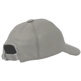 Ocieplana Czapka Bejsbolowa Skórzana Szara z Regulacją Polar Fashion K207H - 3