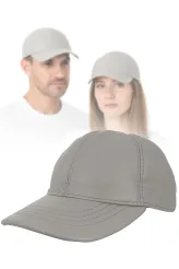 K207H Black Leather Baseball Cap