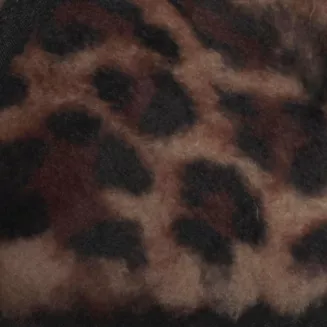 Toczek z naturalnej skóry W518A XL brązowy ciepły futrzany Polar Fashion - 5