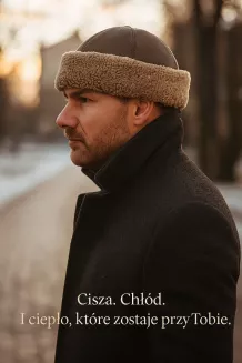 Toczek z naturalnej skóry W518A XL brązowy ciepły futrzany Polar Fashion - 7