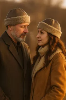 Toczek z naturalnej skóry W518A XL brązowy ciepły futrzany Polar Fashion - 8