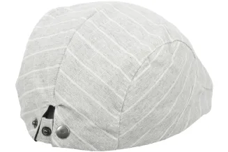 Popielaty Kaszkiet męski bawełniany letnia czapka-K182A PolarFashion - 4