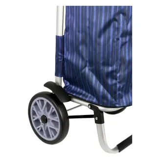 Torba na kółkach ALU49 aluminiowy wózek zakupowy z dużymi kołami i regulowaną rączką - 7