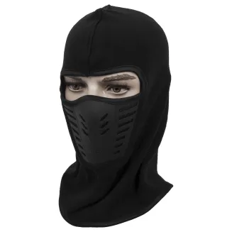  Czarna Termiczna, wiatroodporna kominiarka na narty, snowboard, motocykl, rower z maska na zewnątrz Polar Fashion ®