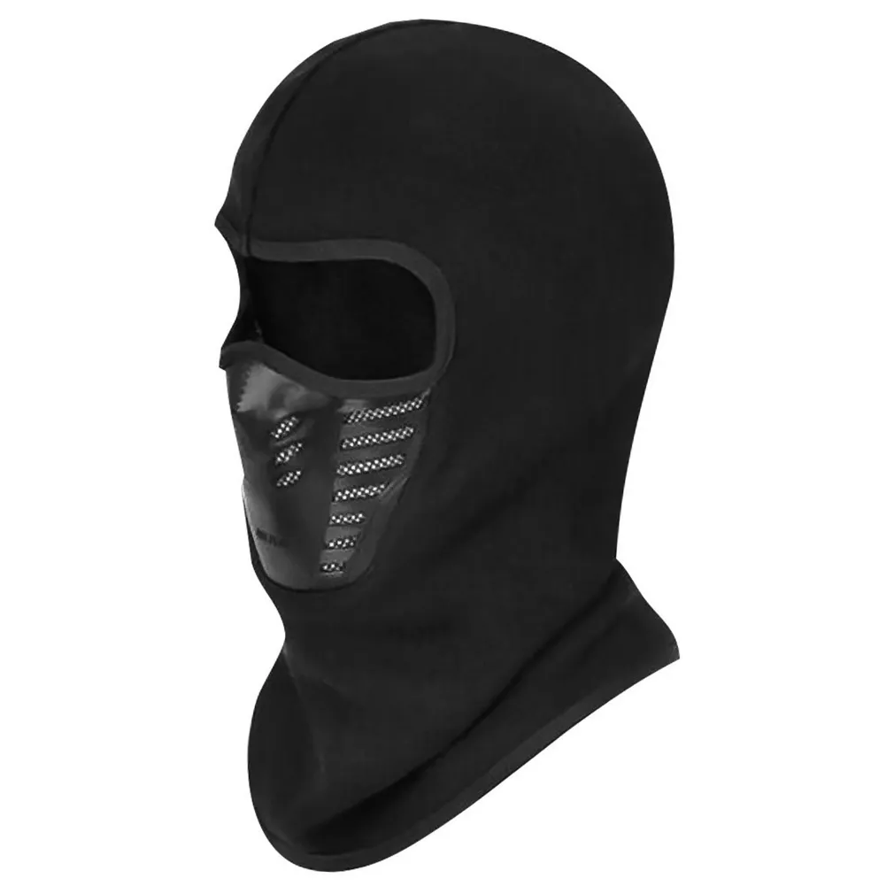  Czarna Termiczna, wiatroodporna kominiarka na narty, snowboard, motocykl, rower z maska na zewnątrz Polar Fashion ®