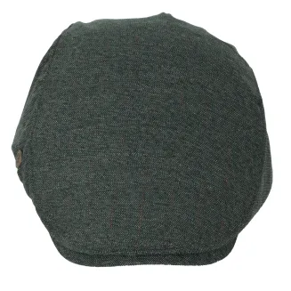 Kaszkiet męski zielony z bordowymi akcentami K266C – Polar Fashion - 2