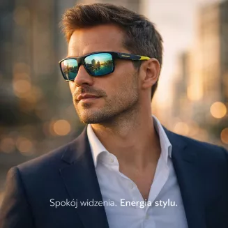 Męskie Okulary do Jazdy Autem Polaryzacja Icy Green TR90 Solano SS21117C - 4