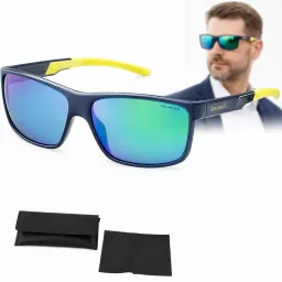 Męskie Okulary do Jazdy Autem Polaryzacja Icy Green TR90 Solano SS21117C