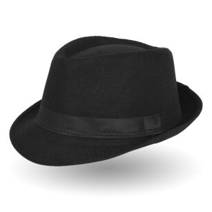 Klasyczny kapelusz gładki czarny R103