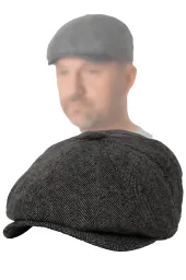 Kaszkiet męski ocieplany zimowy  czapka Peaky Blinders Shelby K282