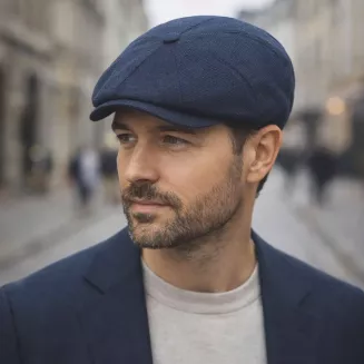 Kaszkiet męski granatowy bawełniany Peaky Blinders K305D 57-61cm - 7