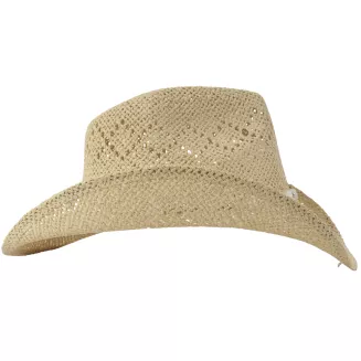 Kapelusz Kowbojski Damski BOHO Beżowy + Okulary Aviator Lato Western R251B - 8