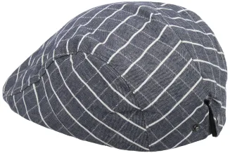 PolarFashion Kaszkiet Męski K182B Niebieski Bawełna Kratka 57–61 - 3
