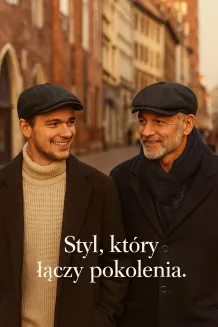 Kaszkiet Męski Ciepły Ciemnoszary w Jodełkę K285 Polar Fashion – Styl Retro - 8
