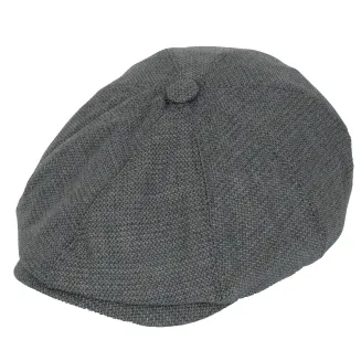 Kaszkiet męski popielaty melanż K268F – Styl z charakterem | Polar Fashion - 2