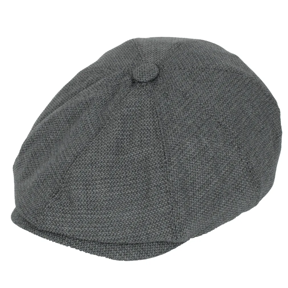 Kaszkiet męski popielaty melanż K268F – Styl z charakterem | Polar Fashion
