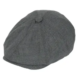 Kaszkiet męski popielaty melanż K268F – Styl z charakterem | Polar Fashion