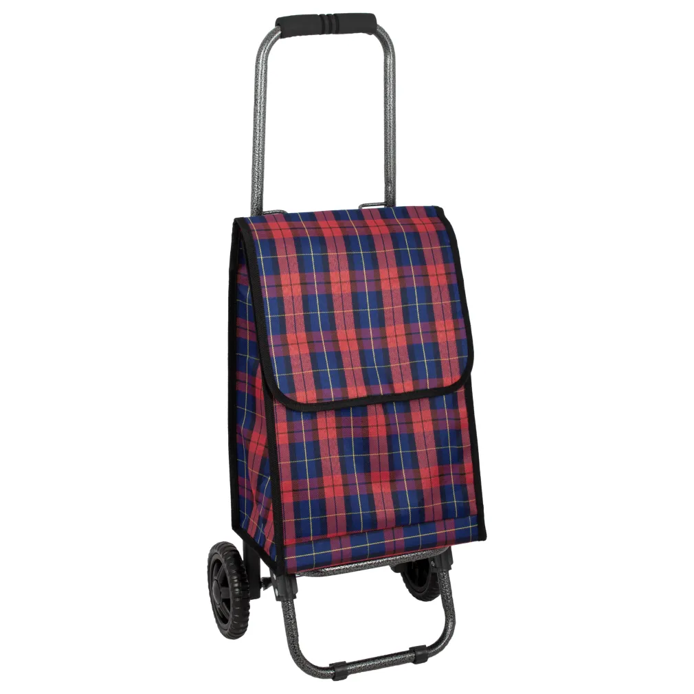 Shopping Bag On Wheels WZ261AC Two-Wheeled Trolley With A Folding Handle