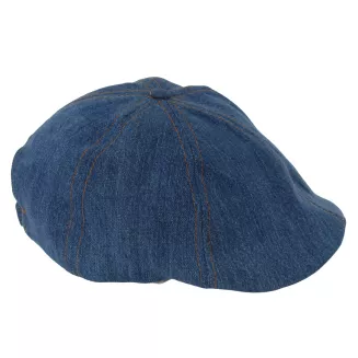 Niebieski Kaszkiet Bawełniany  Gazeciarza Peaky Blinders Jeansowy  K301B - 4