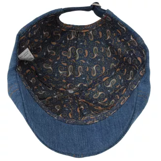 Niebieski Kaszkiet Bawełniany  Gazeciarza Peaky Blinders Jeansowy  K301B - 5