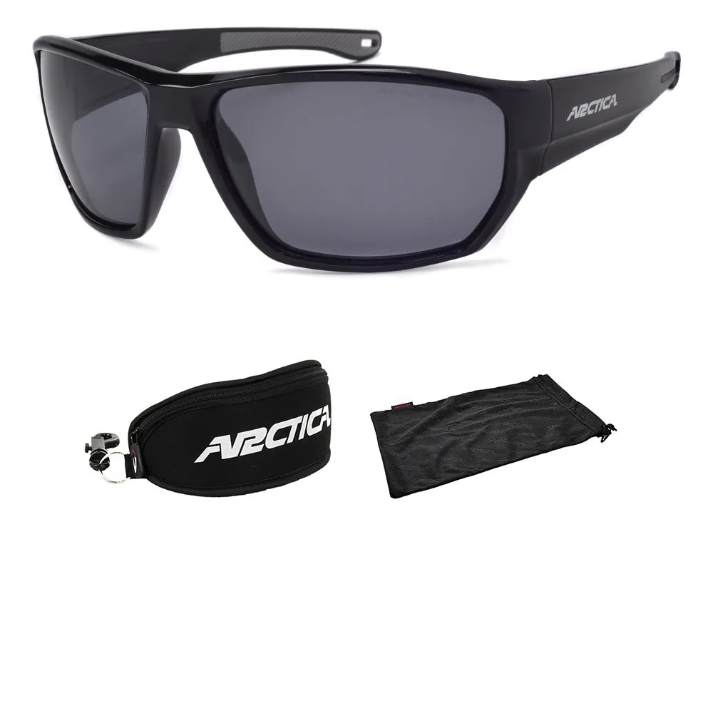 Arctica  sportowe czarne okulary przeciwsłoneczne polaryzacyjne S359