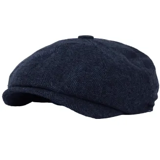 Stylowy kaszkiet męski granatowy K282B – elegancja w duchu Peaky Blinders - 4