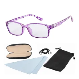 Okulary korekcyjne FH5863 Fioletowe plusy do czytania etui