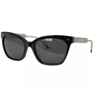 Okulary przeciwsłoneczne damskie Solano SS90217A czarne gold grey acetate - 2