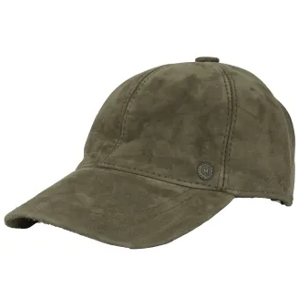 Czapka Skórzana Ocieplana Bejsbolówka Khaki Unisex K265C Polar Fashion - 3