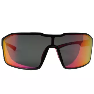 Męskie Sportowe Okulary Rowerowe Mirror HD Red Czarne Solano SP60025B - 4