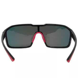 Męskie Sportowe Okulary Rowerowe Mirror HD Red Czarne Solano SP60025B - 6