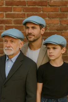 Peaky Blinders Turkusowy kaszkiet Shelby z klasą – Męska elegancja  K267B - 8