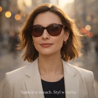 Solano Brązowe Przeciwsłoneczne Damskie Okulary Polaryzacyjne  SS90207B - 7