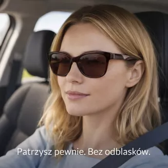 Solano Brązowe Przeciwsłoneczne Damskie Okulary Polaryzacyjne  SS90207B - 9