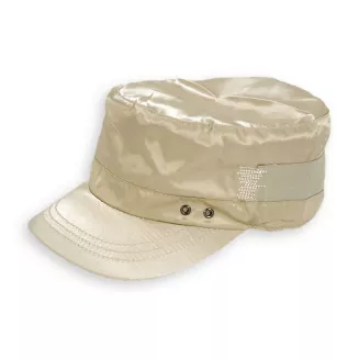 CZAPKA PATROLÓWKA DAMSKA BEŻ MILITARY CAP Z DASZKIEM K48C - 5