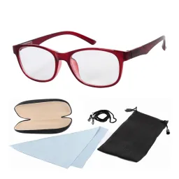 Okulary korekcyjne RC1509 Czerwone plusy do czytania etui
