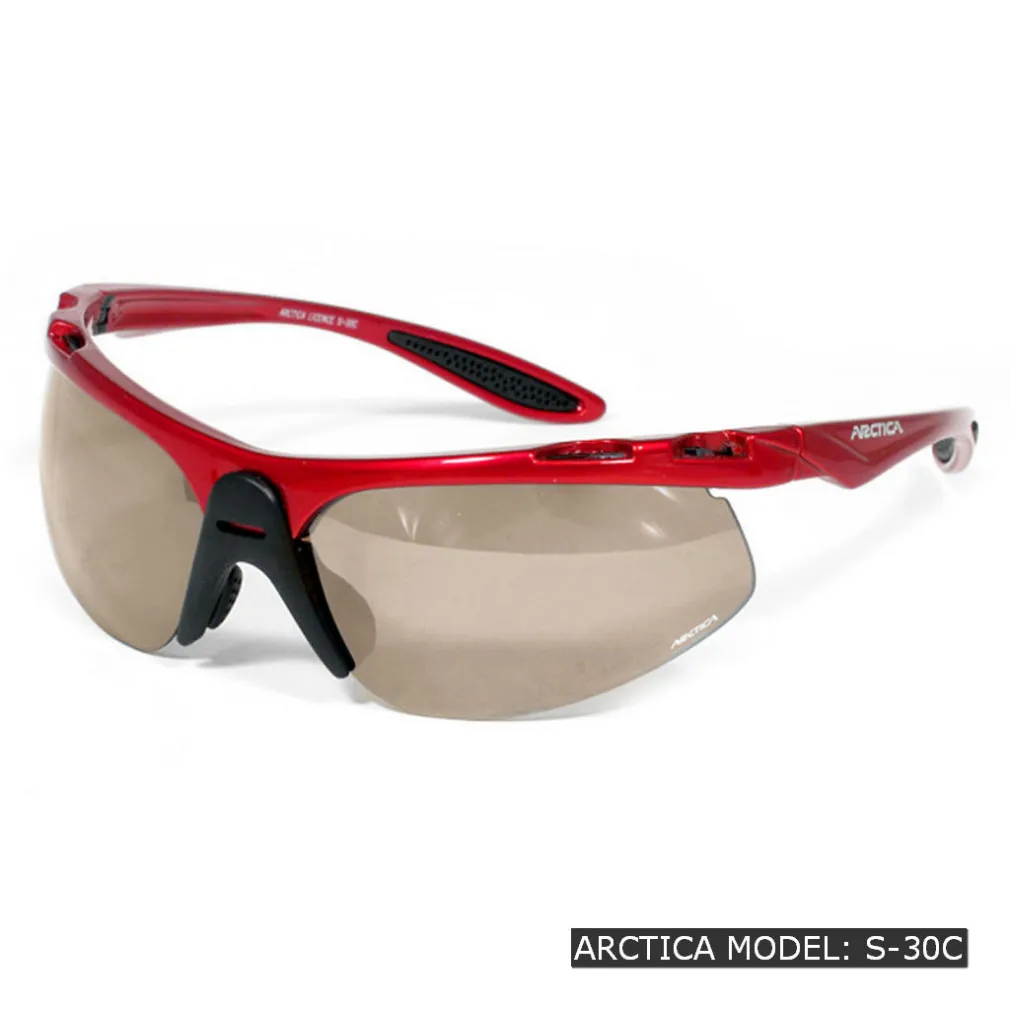 OKULARY ARCTICA S-30 BIKER CZERWONE
