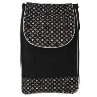 Torba do wózka zakupowego 35L czarna codura gumowana na stelaż rzepy WZ10AT - 2