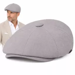 Kaszkiet Męski Bawełniany Letnia Czapka Peaky Blinders Beżowy K308K